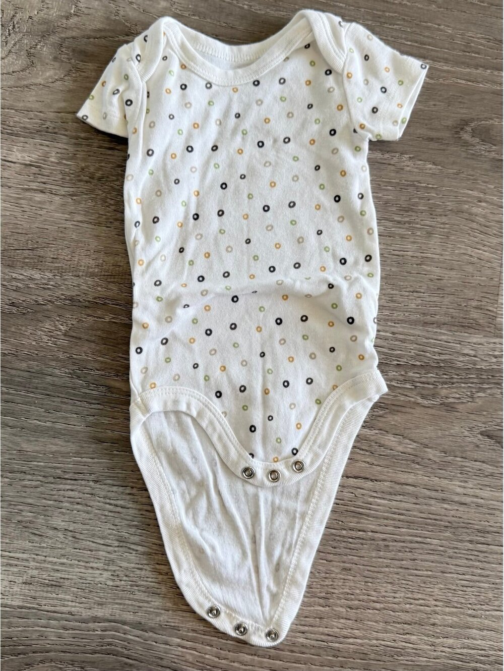 Small Story, 0-3 months, white short sleeve bodysuit